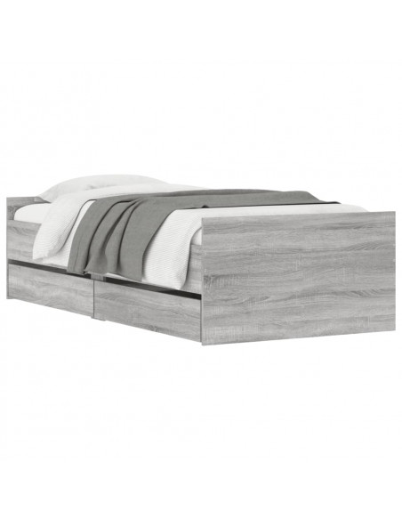 Giroletto con Cassetti Grigio Sonoma 100x200 cm