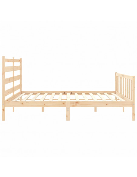 Giroletto con Testiera 200x200 cm in Legno Massello