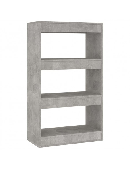 Libreria/Divisorio Grigio Cemento 60x30x103 cm in Truciolato