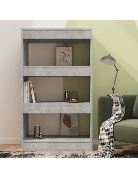 Libreria/Divisorio Grigio Cemento 60x30x103 cm in Truciolato