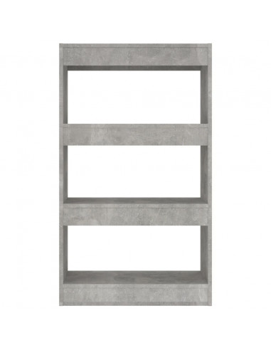 Libreria/Divisorio Grigio Cemento 60x30x103 cm in Truciolato