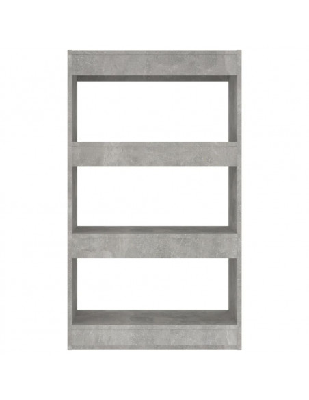Libreria/Divisorio Grigio Cemento 60x30x103 cm in Truciolato