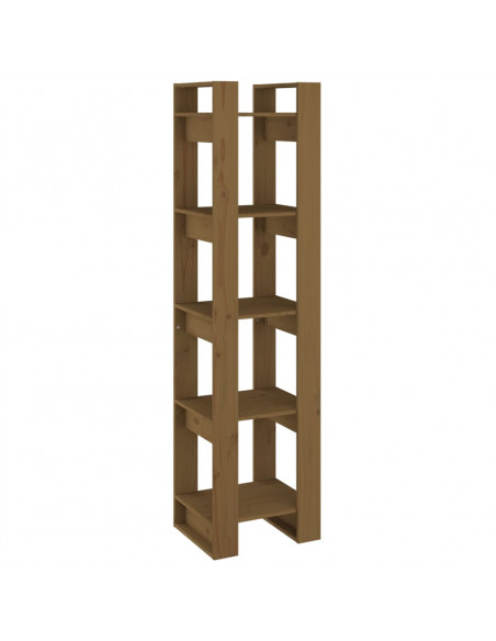 Libreria/Divisorio Miele 41x35x160 cm in Legno Massello di Pino