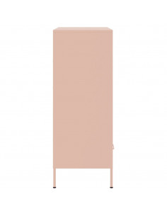 Credenza Rosa 68x39x101,5 cm in Acciaio Laminato a Freddo 2