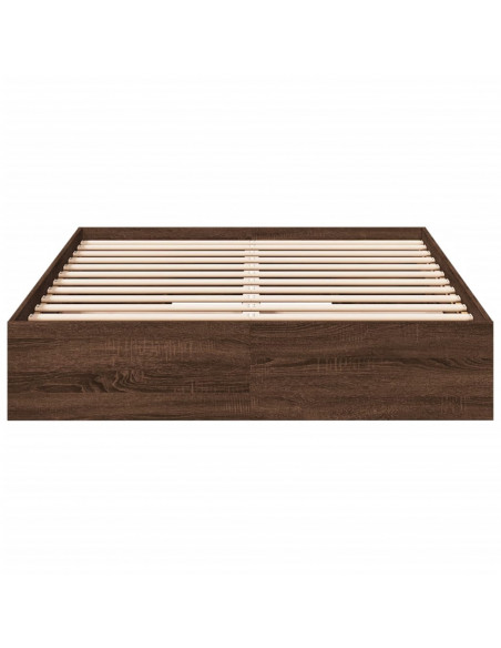Giroletto Cassetti Rovere Marrone 120x190 cm Legno Multistrato