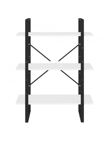 Libreria Bianca 80x30x105 cm in Legno Multistrato