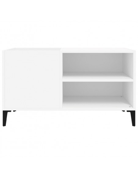 Mobile Porta Dischi Bianco 84,5x38x48 cm in Legno Multistrato