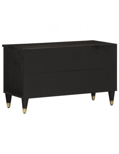 Mobile Porta TV 80x33x46 cm in Legno Massello di Mango