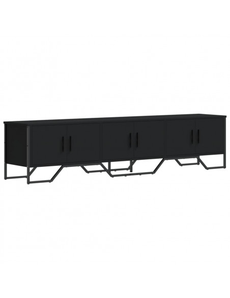 Mobile Porta TV Nero 180x34x41 cm in Legno Multistrato