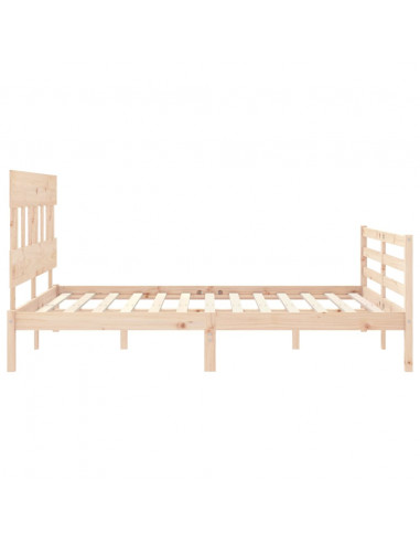 Giroletto con Testiera 160x200 cm in Legno Massello