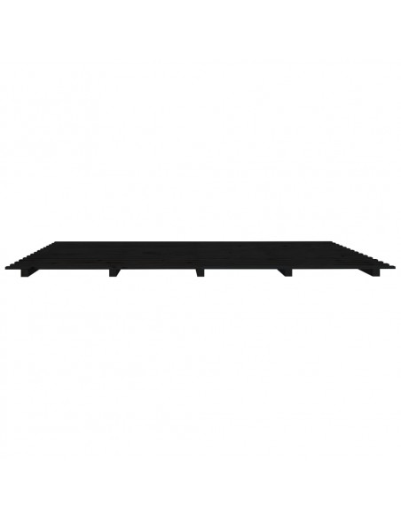 Giroletto Nero 200x200 cm in Legno Massello di Pino
