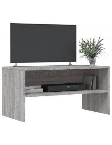 Mobile Porta TV Grigio Sonoma 80x40x40 cm in Legno Multistrato
