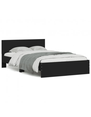 Giroletto con Testiera Nero 120x190 cm