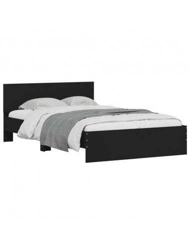 Giroletto con Testiera Nero 120x190 cm