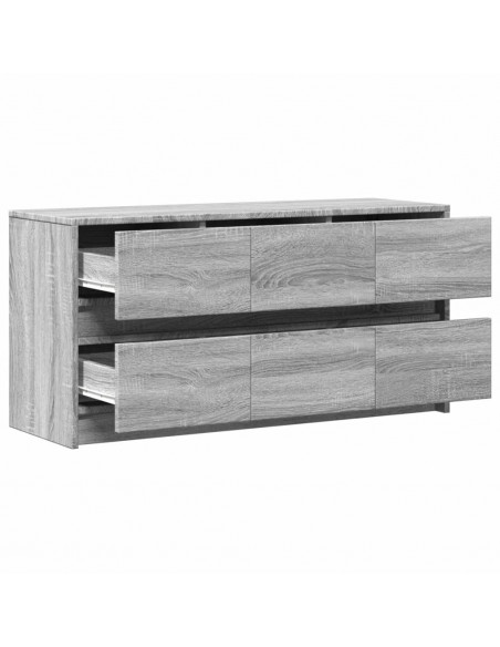 Mobile Porta TV con LED Grigio Sonoma 100x34x50cm in Truciolato