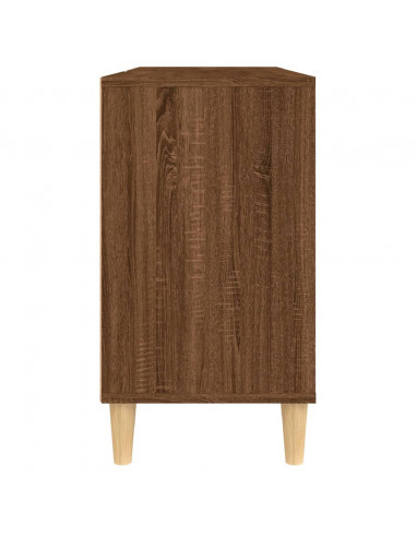 Mobile Lavabo Rovere Marrone 80x33x60 cm in Legno Multistrato