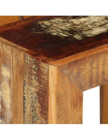 Sgabello in Legno Massello di Recupero 40x30x40 cm