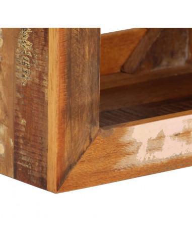 Sgabello in Legno Massello di Recupero 40x30x40 cm