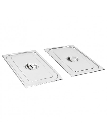 Coperchi per Contenitori Alimentari GN 1/1 2 pz in Acciaio Inox