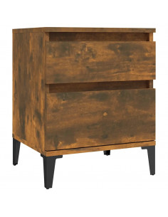 Comodino Rovere Fumo 40x35x50 cm 2