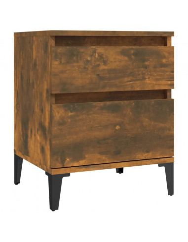 Comodino Rovere Fumo 40x35x50 cm