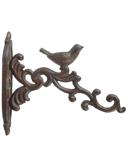 Esschert Design Gancio di Supporto per Fioriera in Ghisa Marrone BR21