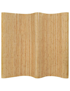 Pannello Divisore per la Stanza in Bambù Naturale 250x165 cm 2