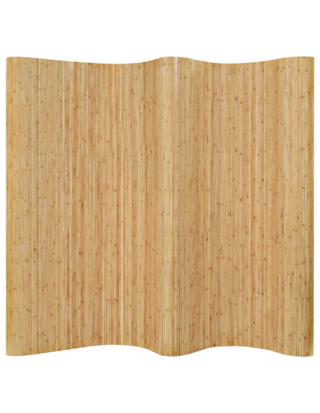 Pannello Divisore per la Stanza in Bambù Naturale 250x165 cm