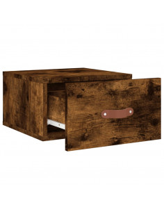 Comodini a Muro 2 pz Rovere Fumo 35x35x20 cm 2