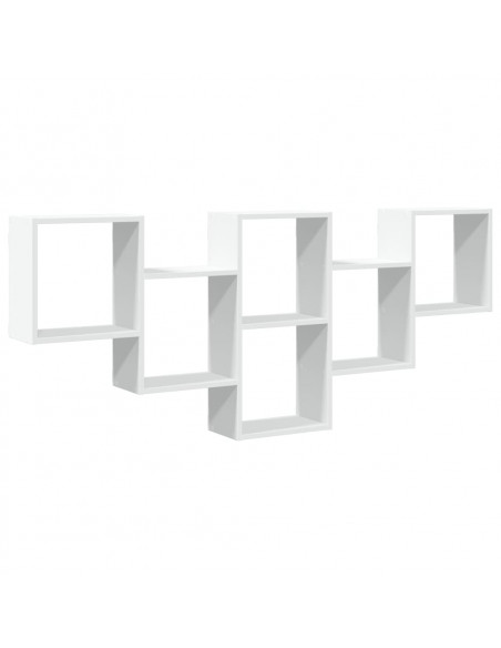Scaffale a Parete Bianco 159x18x66 cm in Truciolato
