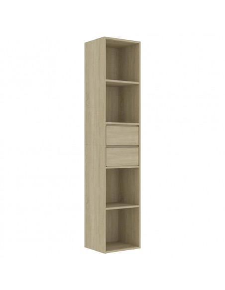 Libreria Rovere Sonoma 36x30x171 cm in Legno Multistrato