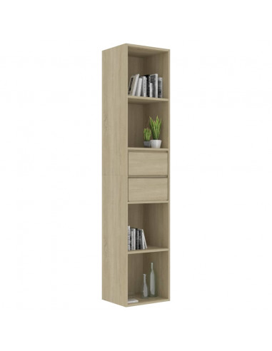 Libreria Rovere Sonoma 36x30x171 cm in Legno Multistrato