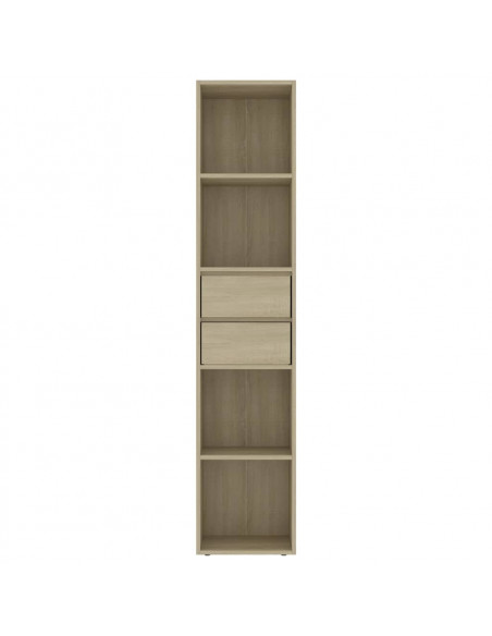 Libreria Rovere Sonoma 36x30x171 cm in Legno Multistrato