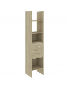 Libreria Rovere Sonoma 40x35x180 cm in Legno Multistrato 2