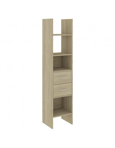 Libreria Rovere Sonoma 40x35x180 cm in Legno Multistrato