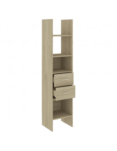 Libreria Rovere Sonoma 40x35x180 cm in Legno Multistrato