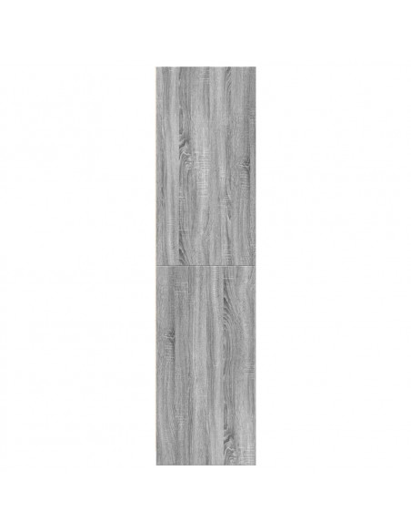 Armadio Grigio Sonoma 50x50x200 cm in Legno Multistrato