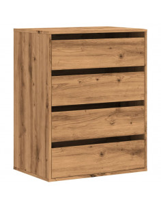 Cassettiera Angolare Rovere Artigianale 60x41x76cm Multistrato 2