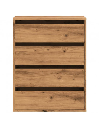 Cassettiera Angolare Rovere Artigianale 60x41x76cm Multistrato