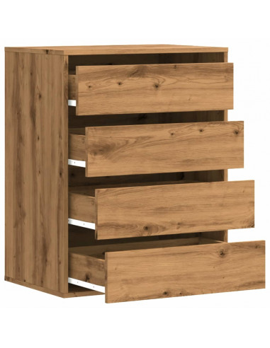 Cassettiera Angolare Rovere Artigianale 60x41x76cm Multistrato