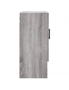 Armadietto a Muro Grigio Sonoma 60x31x70cm in Legno Multistrato 2