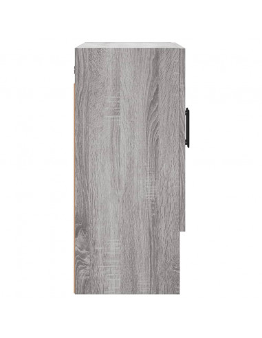 Armadietto a Muro Grigio Sonoma 60x31x70cm in Legno Multistrato