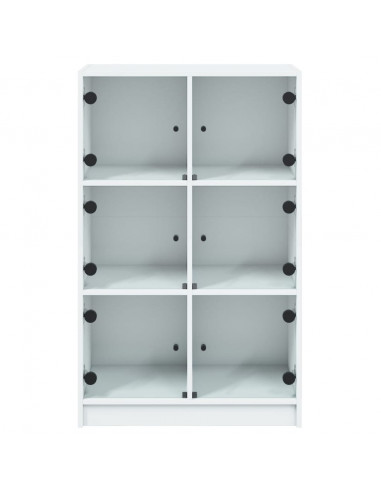 Credenza con Ante Bianca 68x37x109 cm Legno Multistrato