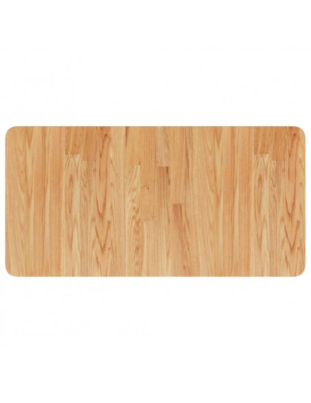 Piano Bagno Marrone Chiaro 80x40x1,5cm Legno Massello Trattato