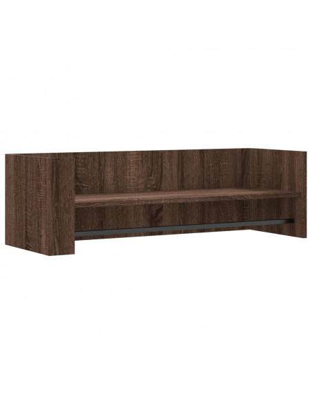 Mensola a Muro Rovere Marrone 100x35x30,5 cm Legno Multistrato