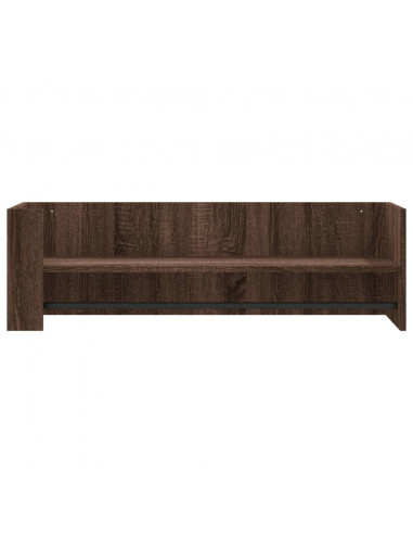 Mensola a Muro Rovere Marrone 100x35x30,5 cm Legno Multistrato