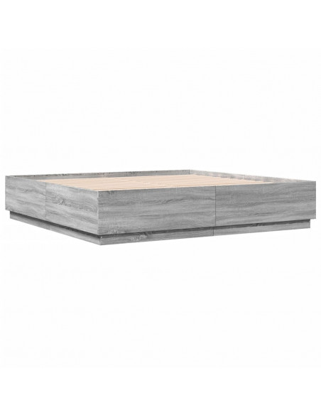 Giroletto Grigio Sonoma 200x200 cm in Legno Multistrato