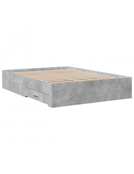 Giroletto Cassetti Grigio Cemento 120x190 cm Legno Multistrato
