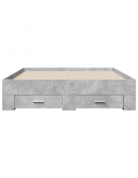 Giroletto Cassetti Grigio Cemento 120x190 cm Legno Multistrato