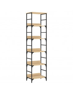 Libreria Rovere Sonoma 50x33x188,5 cm in Legno Multistrato 2